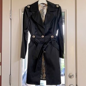 Cache Black Trench Coat
Size Large